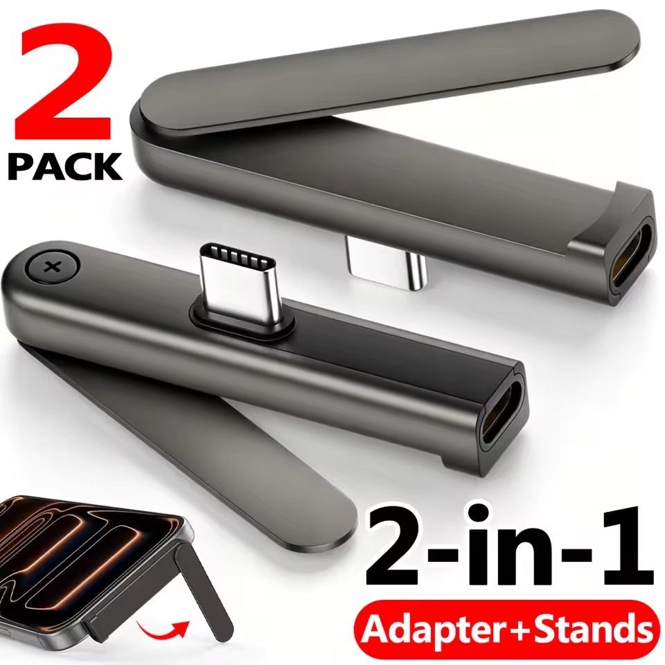 Headphone Stand Desk - 2/1PCS Portable USB C To 3.5mm