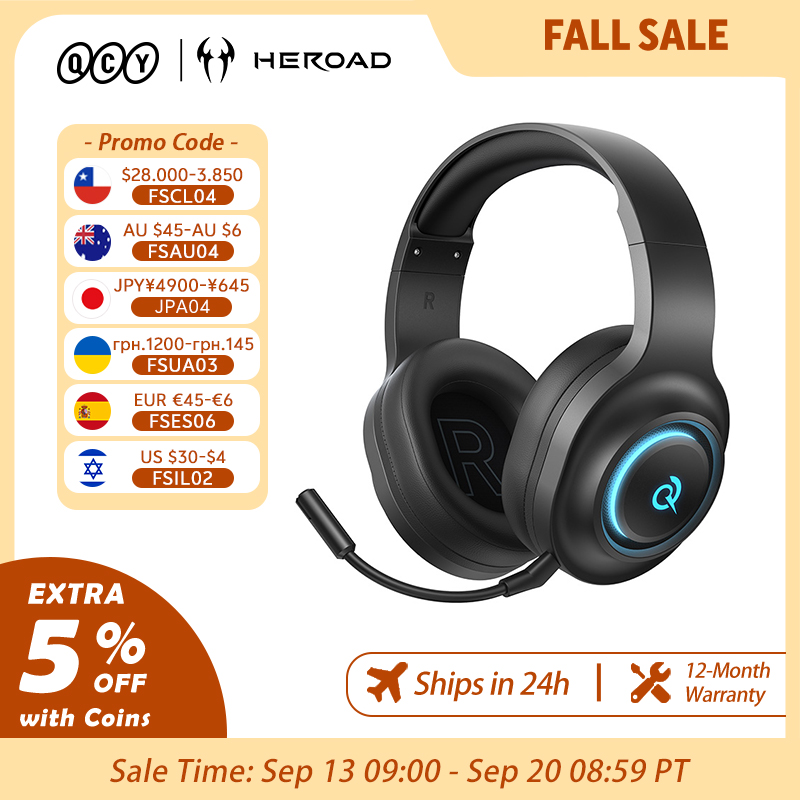 Gaming Headset Rgb - QCY Heroad V200 Gaming Headset with