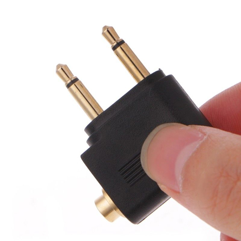 1pc Gold Nickel plated Air Pla - Earphone Splitter Jack recension och pris