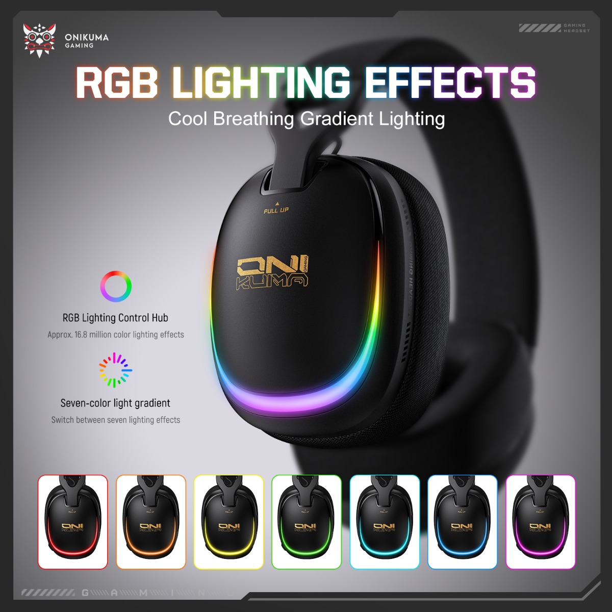 ONIKUMA GT805 Gaming Headset W - Gaming Headset Rgb recension och pris