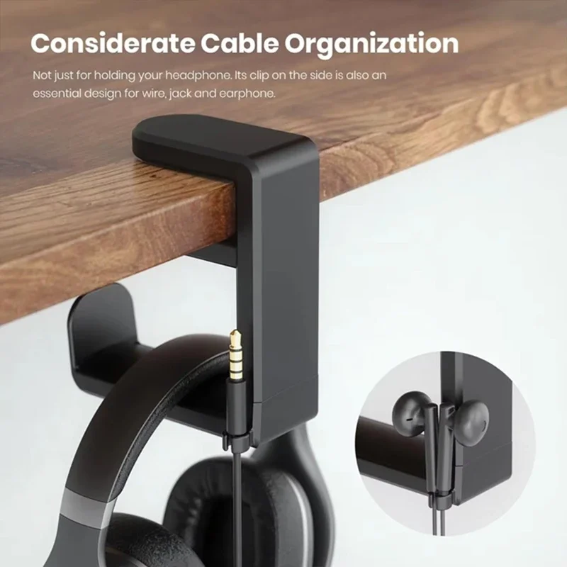 No Punch Table Clip Hook Headp - Headphone Stand Desk recension och pris