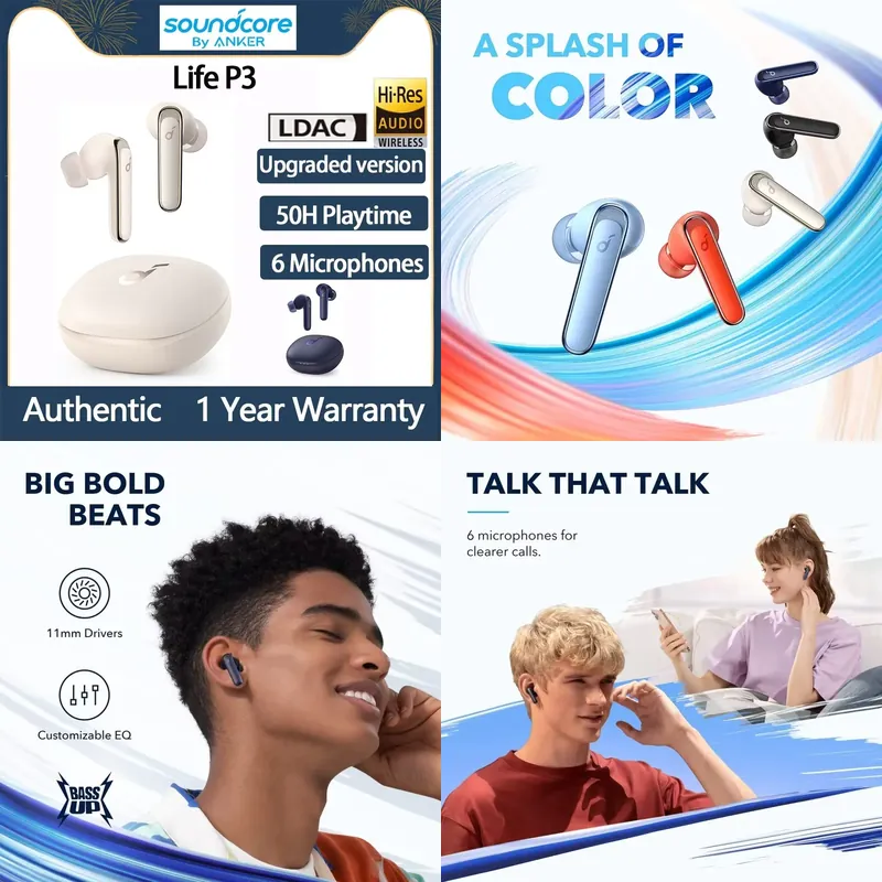 Brand For by Anker Life P3 Ear - Wireless Earbuds Tws recension och pris