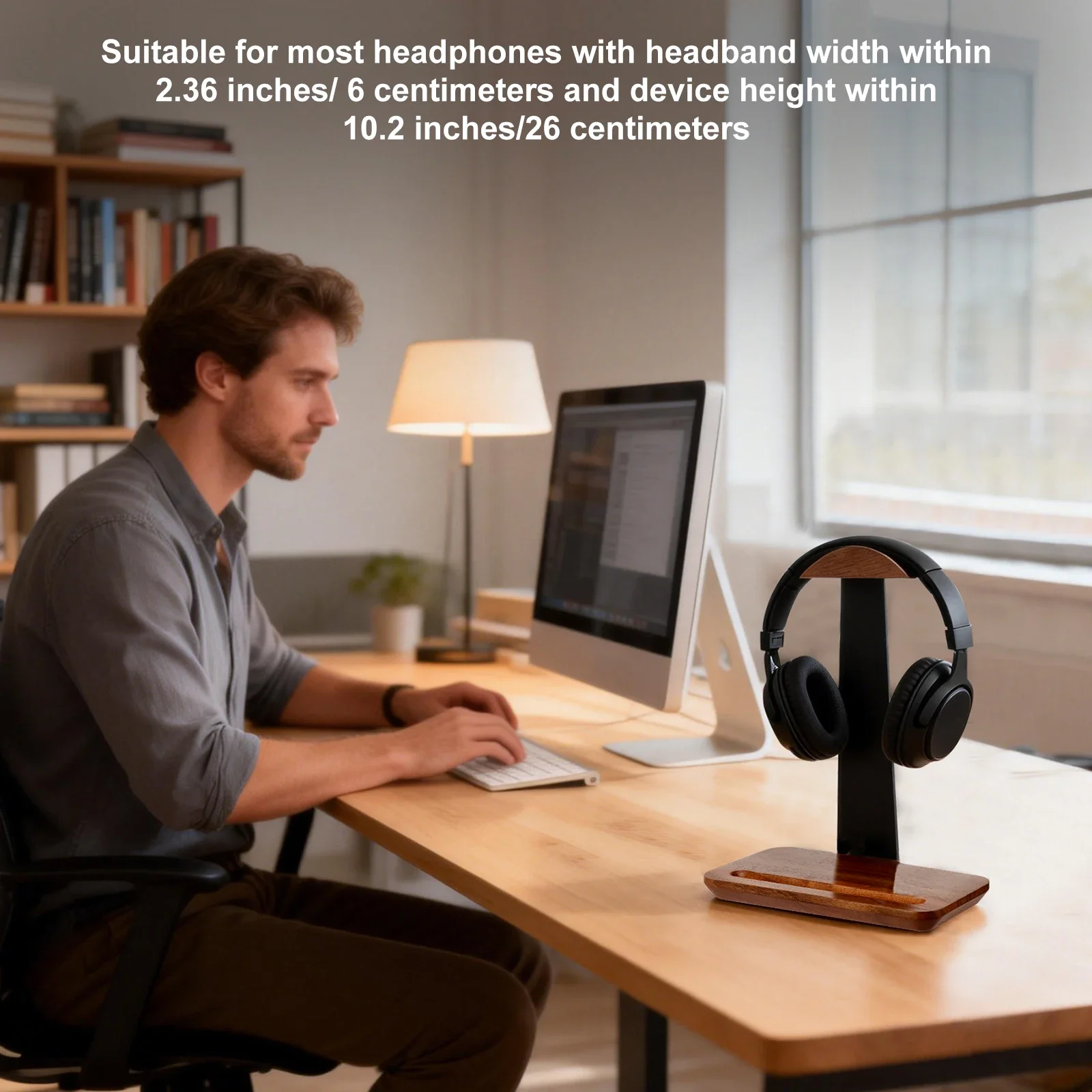 Universal Wood Headphone Stand - Headphone Stand Desk recension och pris