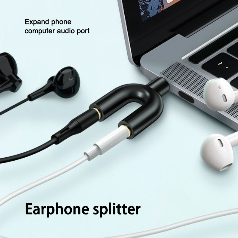 3.5mm headphone splitter micro - Earphone Splitter Jack recension och pris